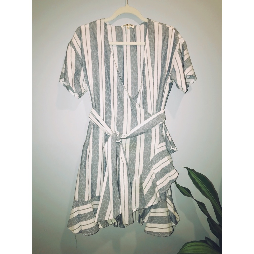 Linen Wrap Dress